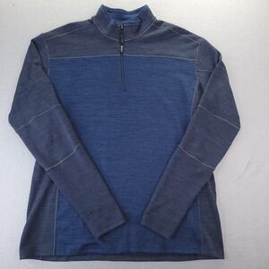 Kuhl Ryzer Shirt Mens XL Blue  Gray Outdoor Quarter Zip Gorpcore Pullover
